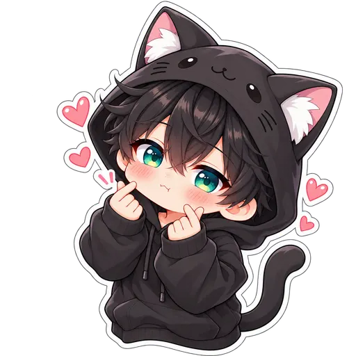 Sticker Niko Corazones