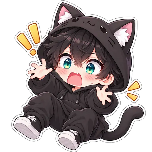 Sticker Niko Sorprendido