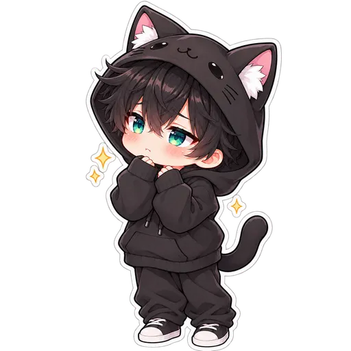 Sticker Niko Timido
