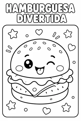Hamburguesa divertida