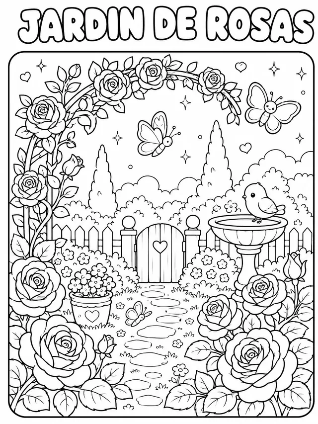 Jardín de rosas